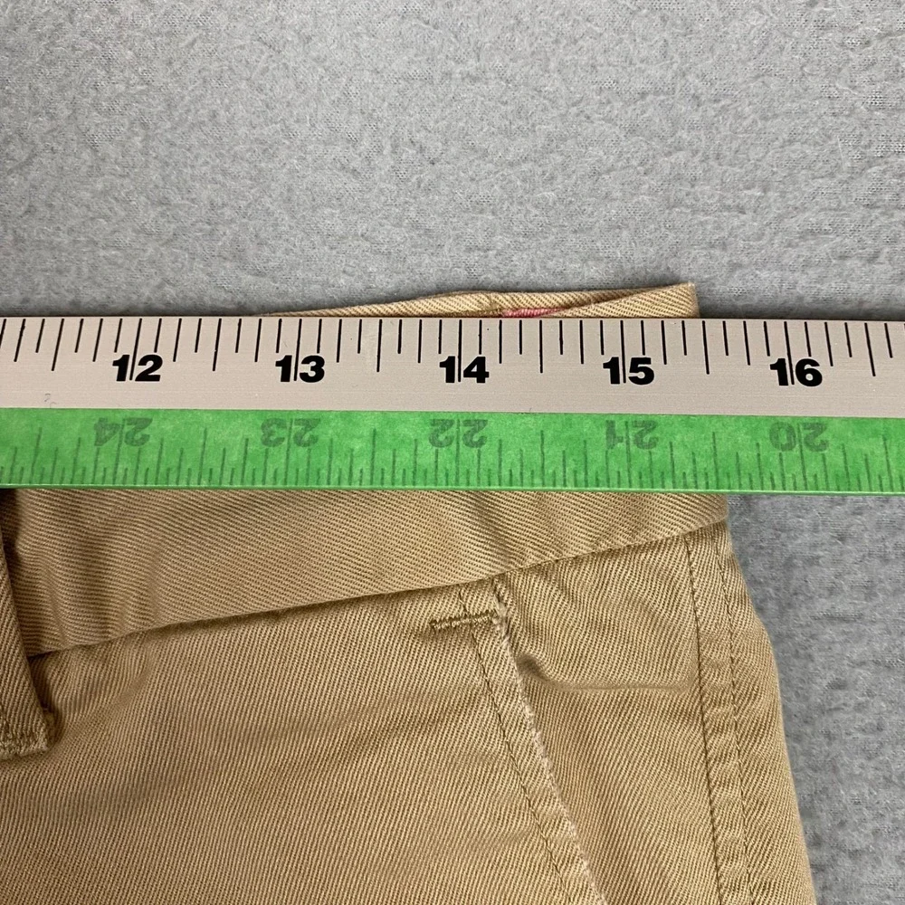 Banana Republic Roll Up Chino Stretch Cuffed Shorts Womens 4 Khaki Tan
